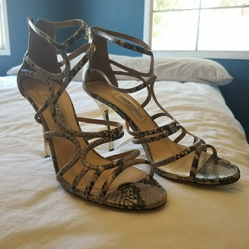 GORGEOUS Jimmy Choo Snakeskin Stilletos